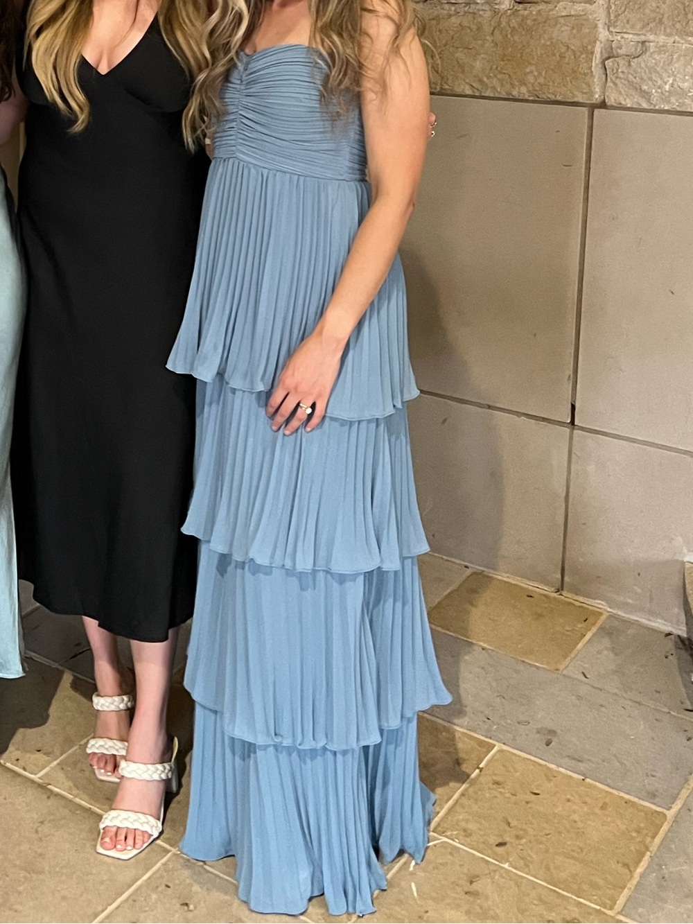 Lulus Seriously Sensational Light Blue Strapless Tiered Maxi Dress - Picture 5 of 5